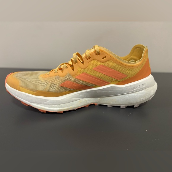 Adidas Women’s Terrex Agravic Speed Trail Running Shoes, Size 8.5,yellow &orange - Picture 12 of 14